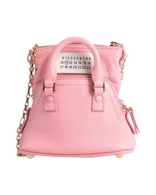 Maison Margiela Pink Cross-Body Bag Goat Skin, Brass, Zinc, Aluminum, Copper