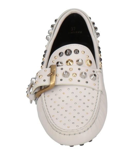 Tod's White Loafers