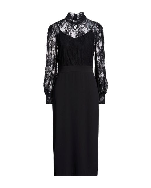 Motel Black Midi Dress