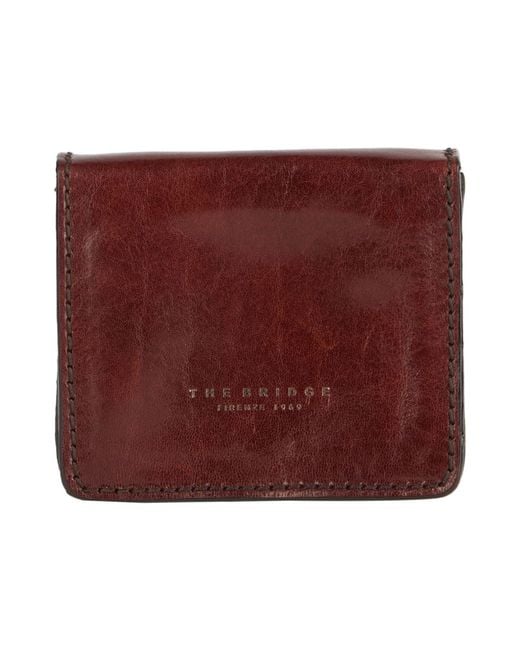 The Bridge Red Wallet for men