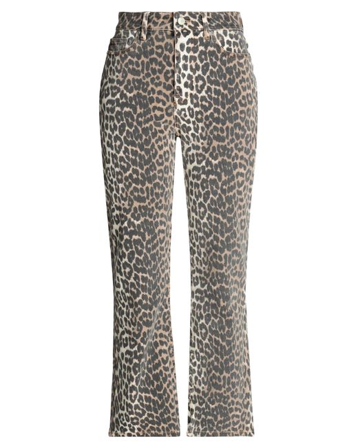 Ganni Gray Denim Trousers