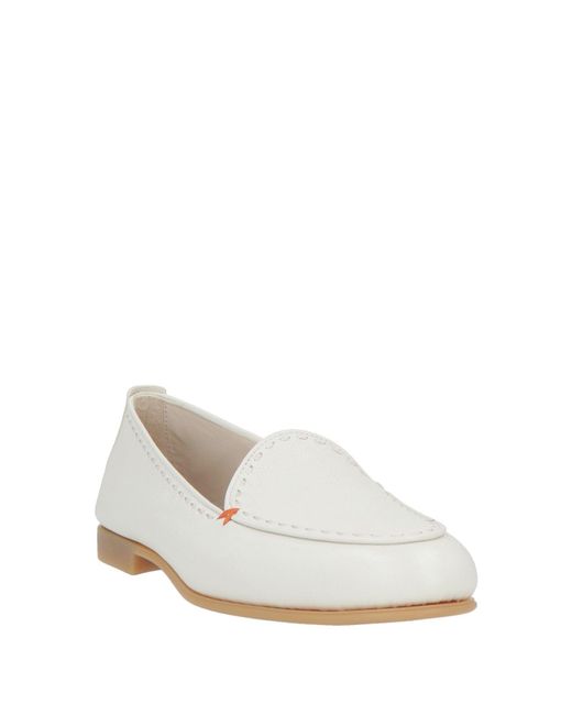 Santoni White Loafer