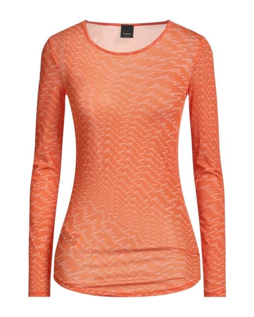 Pinko Orange T-Shirt Polyamide, Elastane