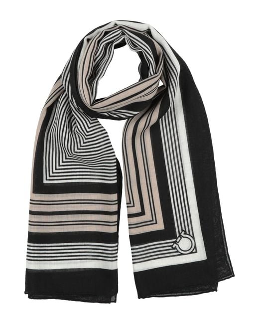 Écharpe Ferragamo en coloris Black