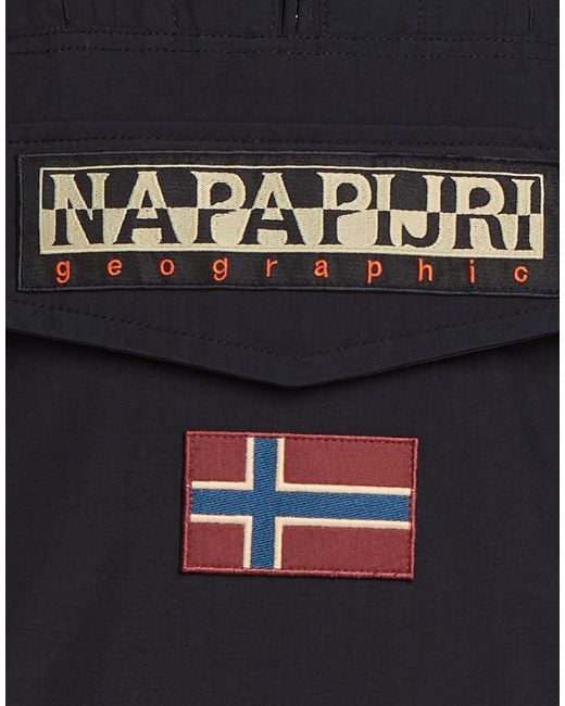 Napapijri Blue Jacket Polyamide, Polyurethane for men