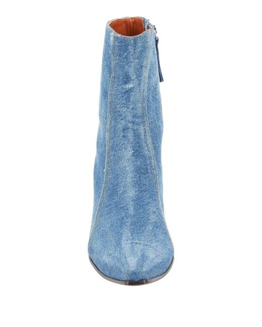 Acne Blue Ankle Boots
