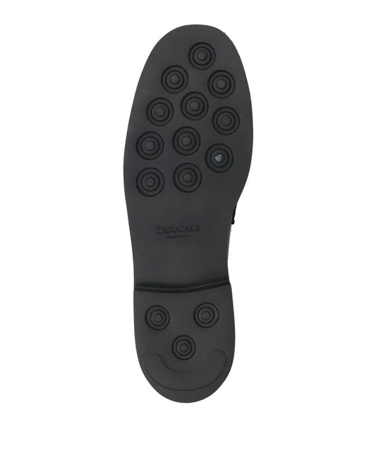 Doucal's Black Loafers Leather