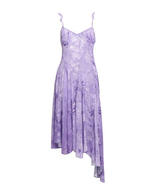 Collina Strada Purple Midi Dress