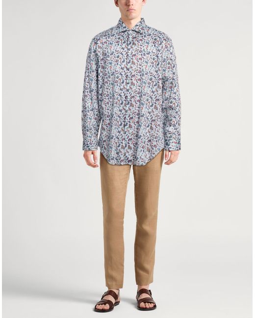 Etro Blue Shirt Cotton for men