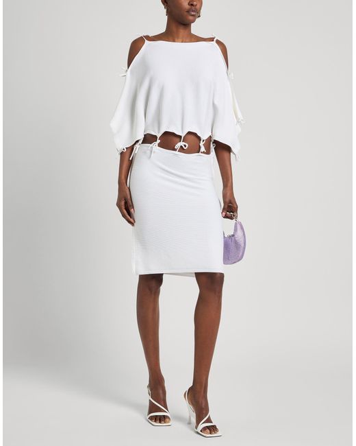 Liviana Conti White Midi-Kleid