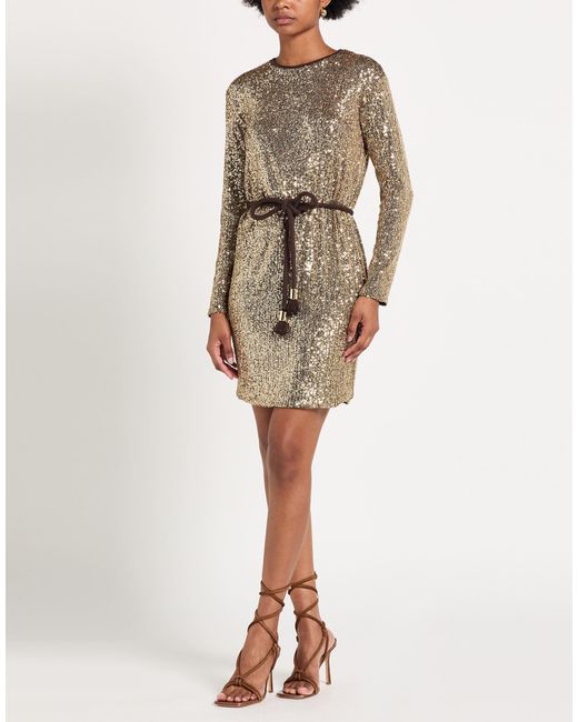 Weekend by Maxmara Metallic Mini Dress Polyester, Elastane