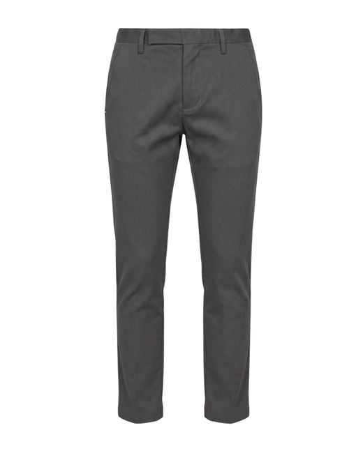 Entre Amis Gray Pants Cotton, Elastane for men
