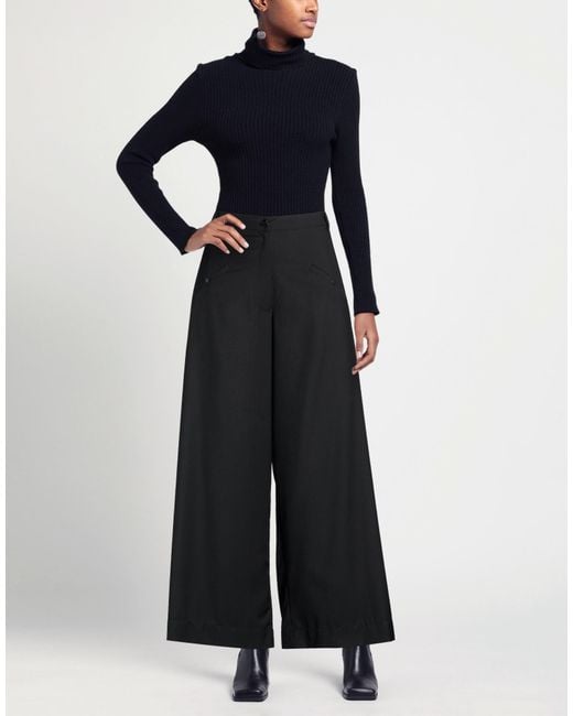 LOVEBIRDS Blue Pants Polyester, Viscose