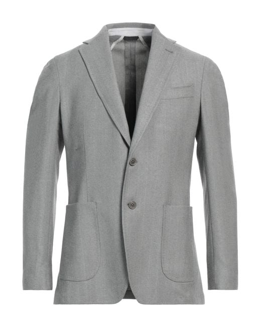 Tombolini Gray Blazer Virgin Wool, Elastane for men