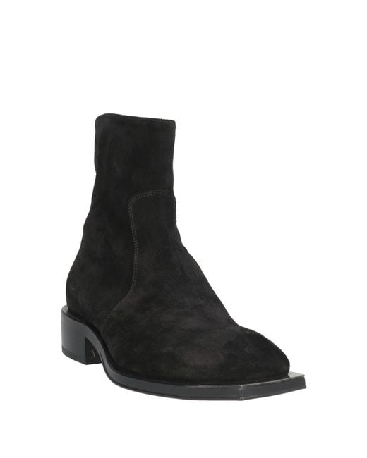 MICH SIMON Black Ankle Boots for men