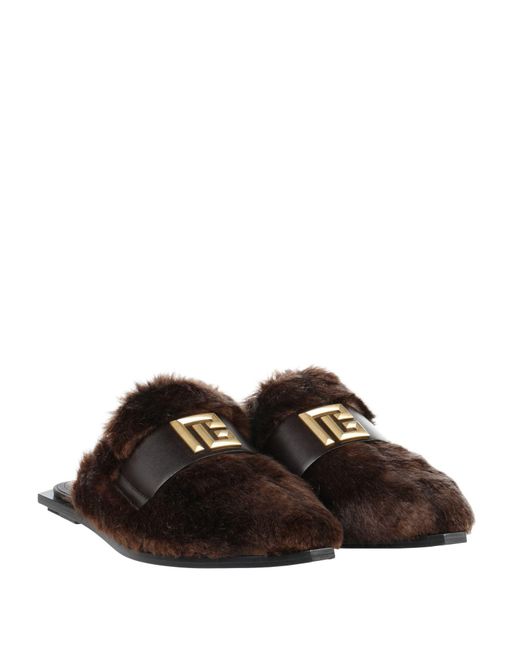 Balmain Brown Mules & Clogs