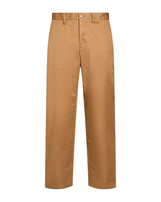 Burberry Natural Camel Pants Cotton for men