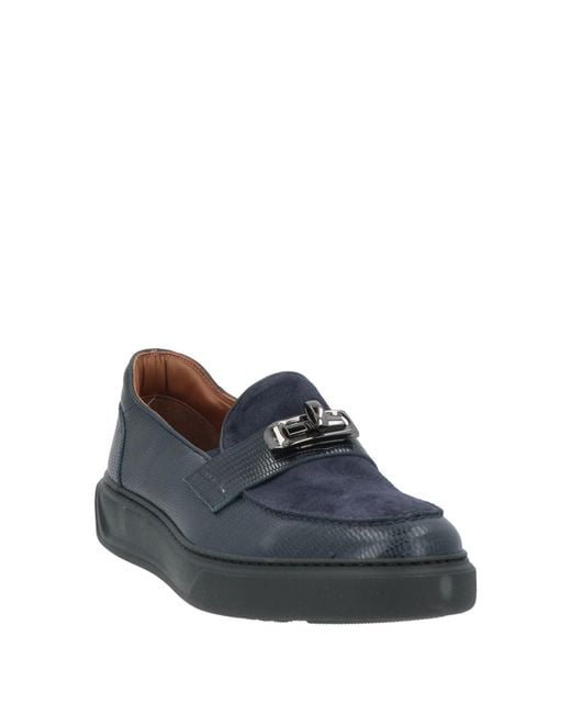 Giovanni Conti Blue Loafers Leather for men