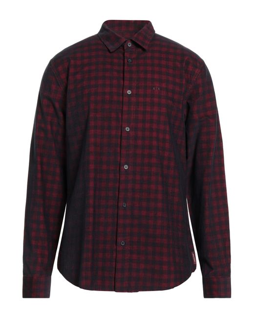 Camicia di ARMANI EXCHANGE in Purple da Uomo