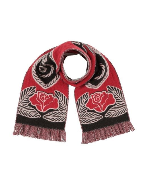 Burberry Red Scarf Wool, Cashmere