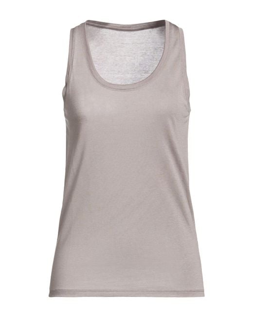 Majestic Filatures Gray Tank Top Lyocell, Silk