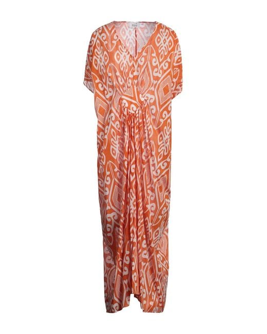 Niu Orange Maxi Dress Cotton