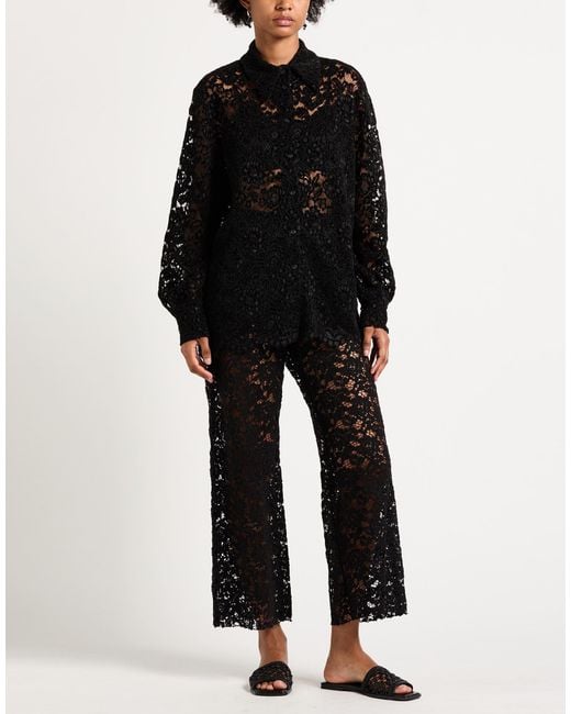 A PAPER KID Black Shirt Polyester