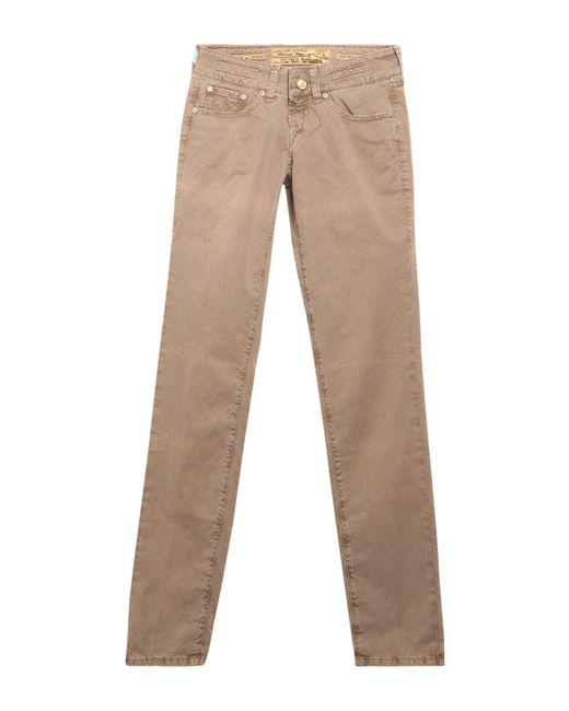 Jacob Cohen Natural Taupe Jeans Cotton, Elastane