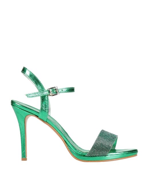 Divine Follie Green Sandals