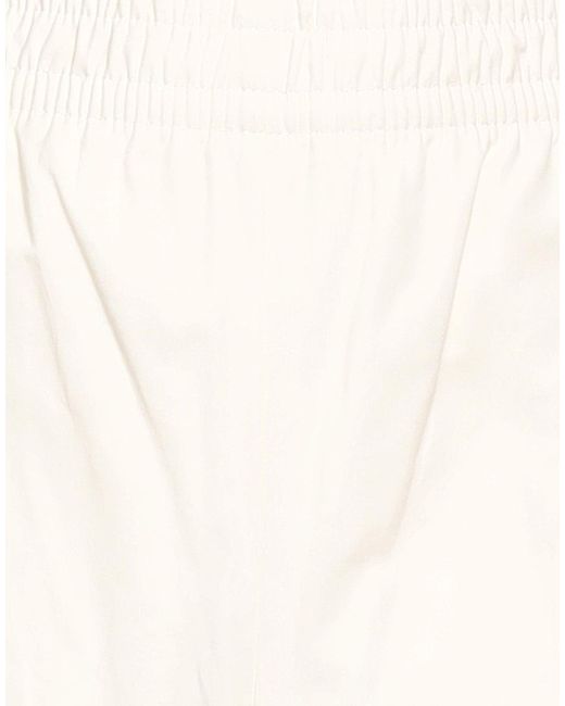Fila White Ivory Pants Cotton, Elastane