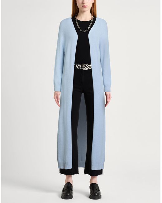 Motel Blue Cardigan Viscose, Polyester, Nylon