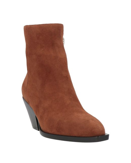 Giuseppe Zanotti Brown Ankle Boots Leather
