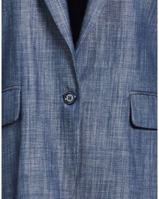 Forte Blue Blazer Cotton