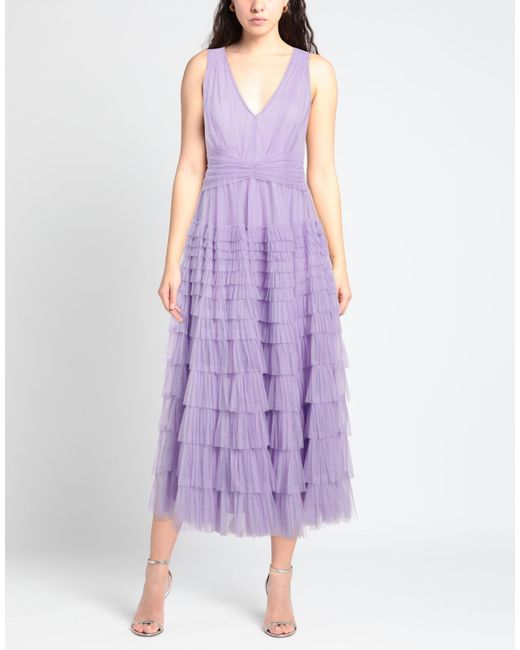 Twinset Purple Maxi Dress
