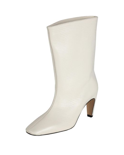 MyChalom White Ankle Boots