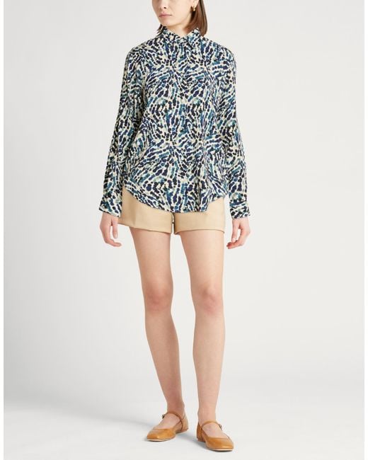 Xacus Blue Ivory Shirt Viscose