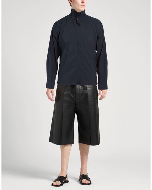 Aspesi Blue Jacket Cotton, Polyamide, Elastane for men