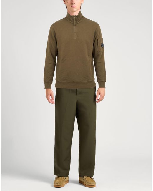 C P Company Green Sweatshirt Cotton for men