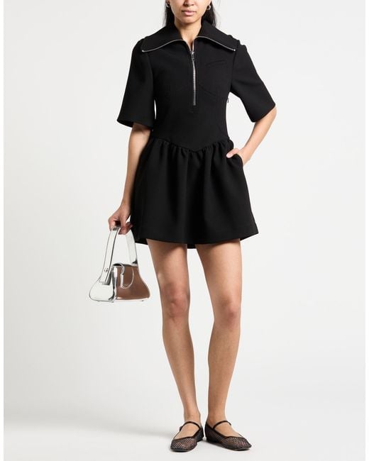 Ganni Black Mini Dress