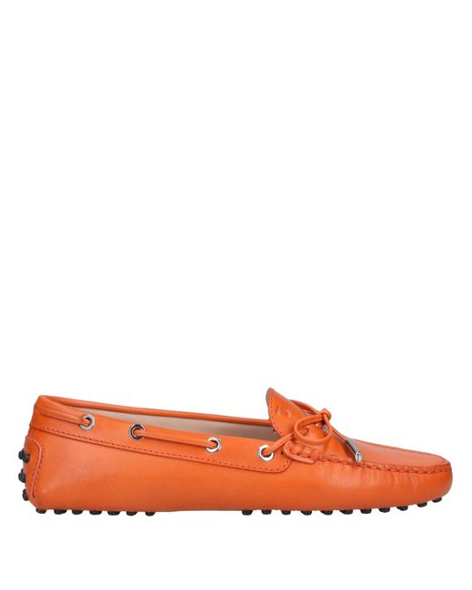 Tod's Orange Loafers