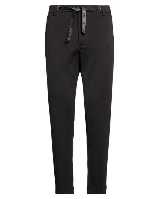 Squad² Black Pants Viscose, Nylon, Elastane for men