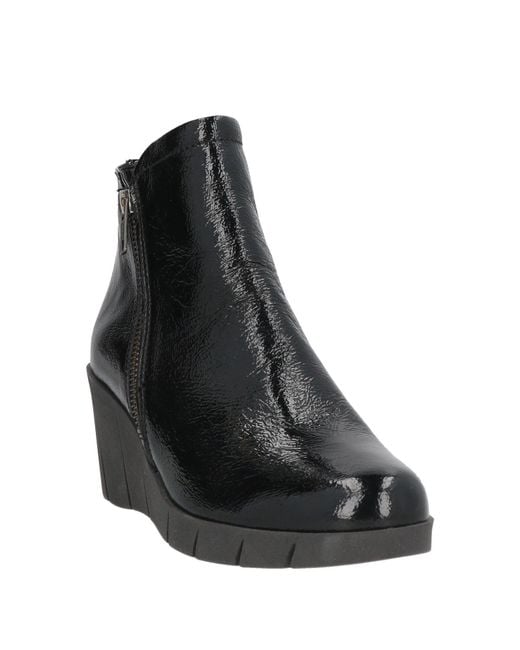 The Flexx Black Ankle Boots Leather