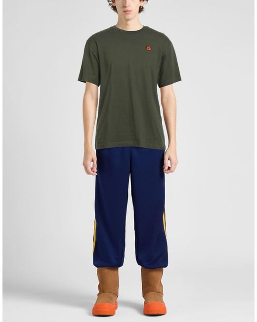 KENZO Green Military T-Shirt Cotton for men