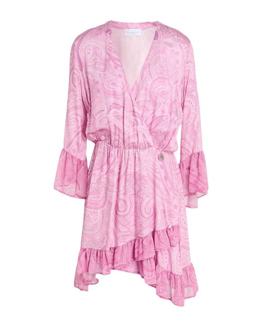 Gaelle Paris Pink Mini Dress Viscose