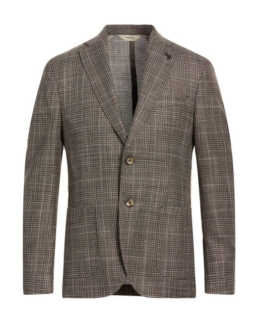 Paoloni Brown Blazers for men