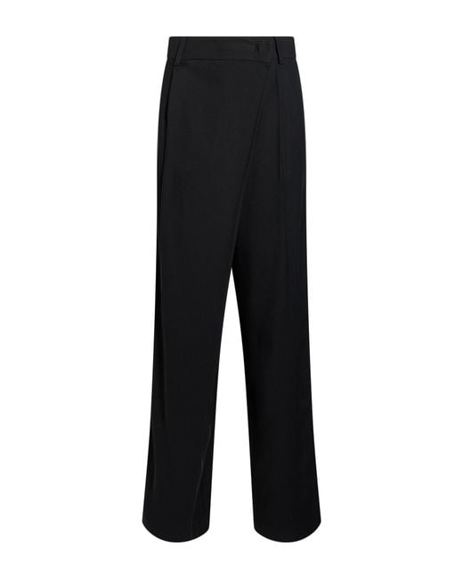 Carla G Black Pants Acetate, Viscose, Elastane