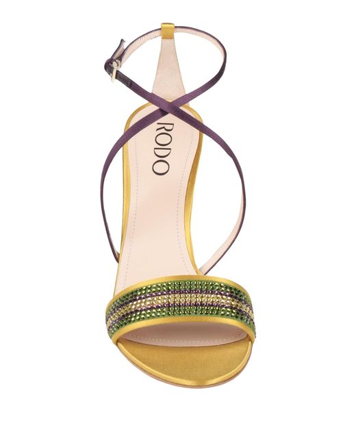 Rodo Metallic Sandals