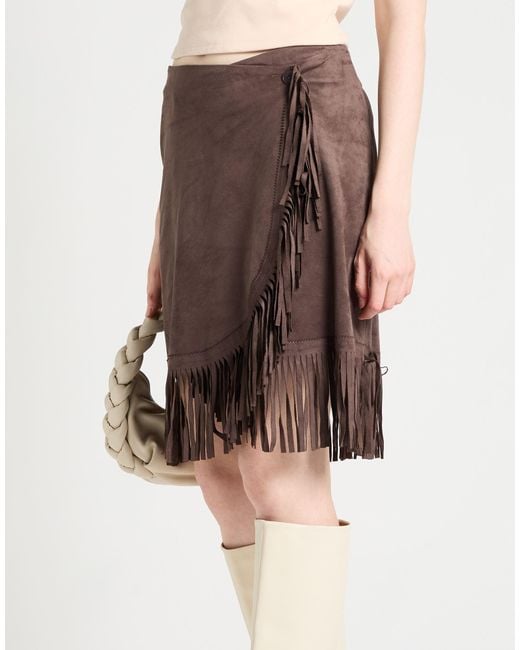 Irie Brown Mini Skirt