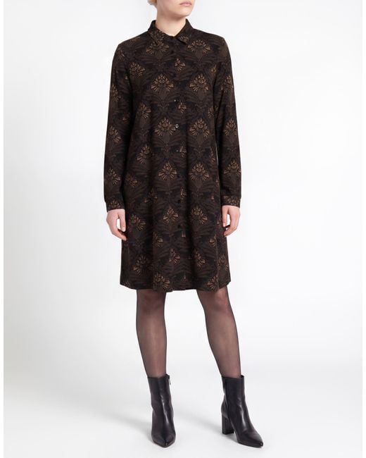 Siyu Black Midi Dress Viscose, Elastane