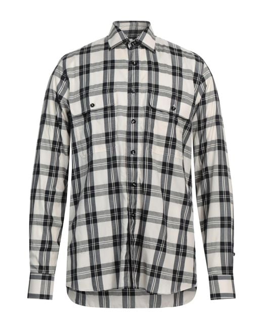 Tagliatore Black Shirt Cotton, Lyocell for men